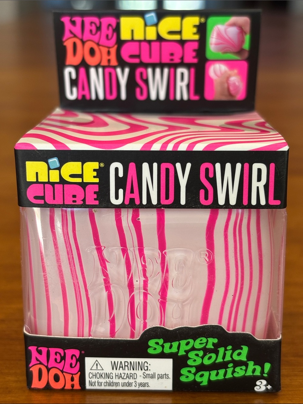 NEEDOH NICE CUBE CANDY SWIRL CANDY CANE RARE CHRISTMAS SQUISHY FUN NEW 🎅🎄